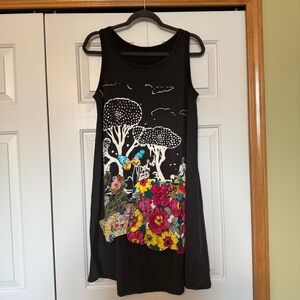 Art Deco High Low Thai Design Tank Top